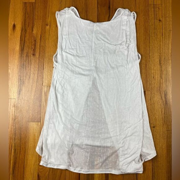 Lululemon Ivory Cotton Thin Flow Tank Size 8 - Picture 3 of 7